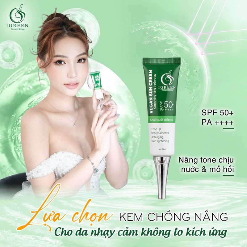 Set Kem chống nắng thuần chay IGREEN 140572