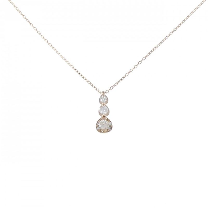 K18PG Dây chuyền kim cương 0.19CT - Hàng hiệu Chính hãng 858213