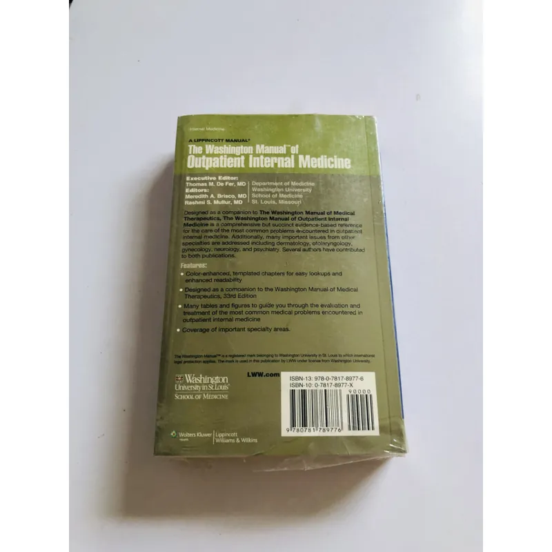 📘 THE WASHINGTON MANUAL OF OUTPATIENT INTERNAL MEDICINE 593725