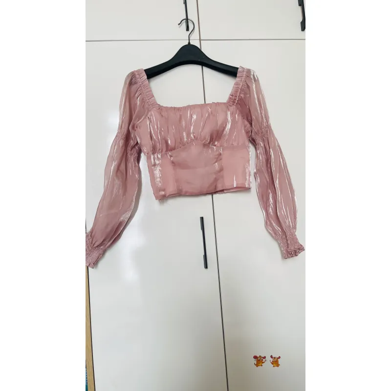Áo nữ kiểu, croptop, size S, còn mới 1012716