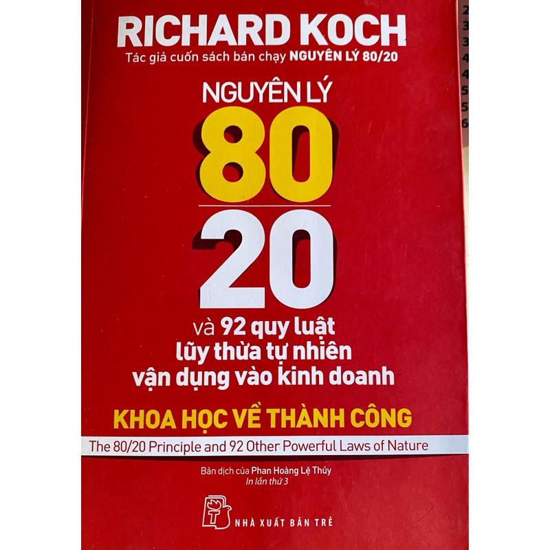 Sách Nguyên lý 80/20 Richard Koch - đã qua sử dụng 147292