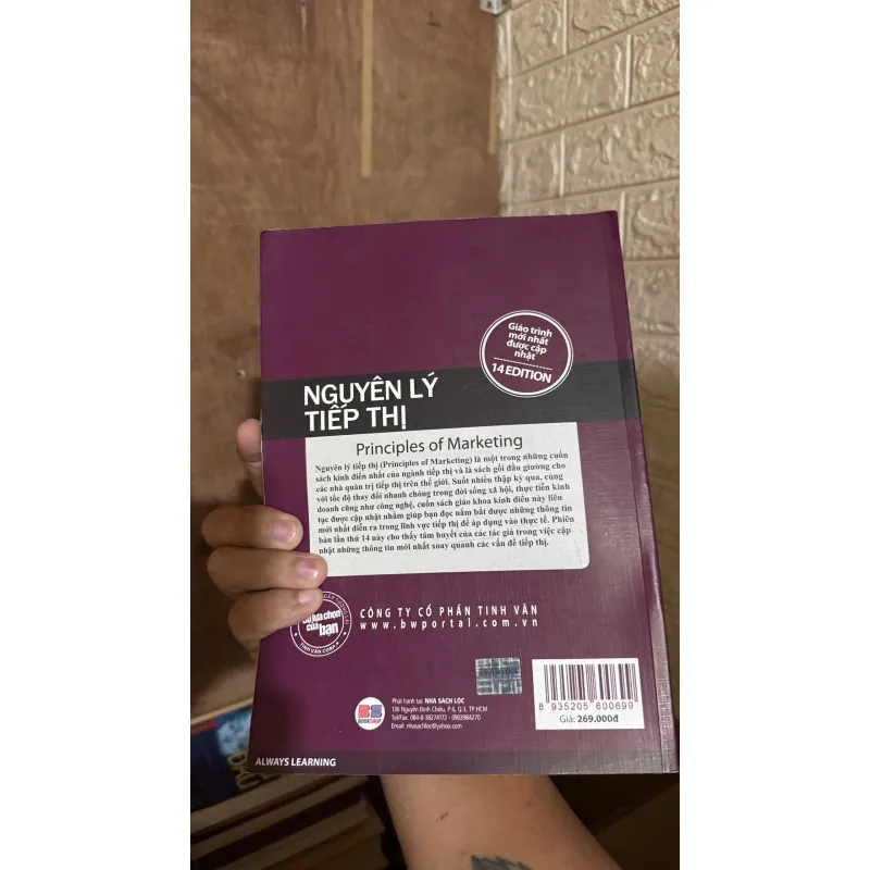 Nguyên lý tiếp thị - Sách to và in màu đẹp - Bìa mềm - TH1 721126