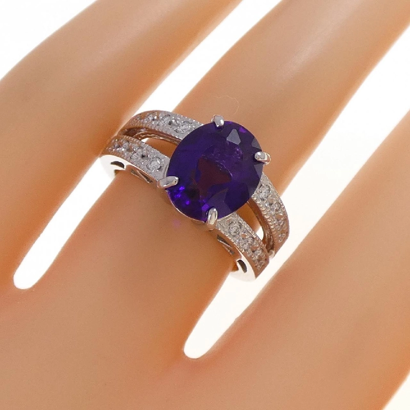 Nhẫn Amethyst PT900 2.39CT - Hàng hiệu Chính hãng 850029