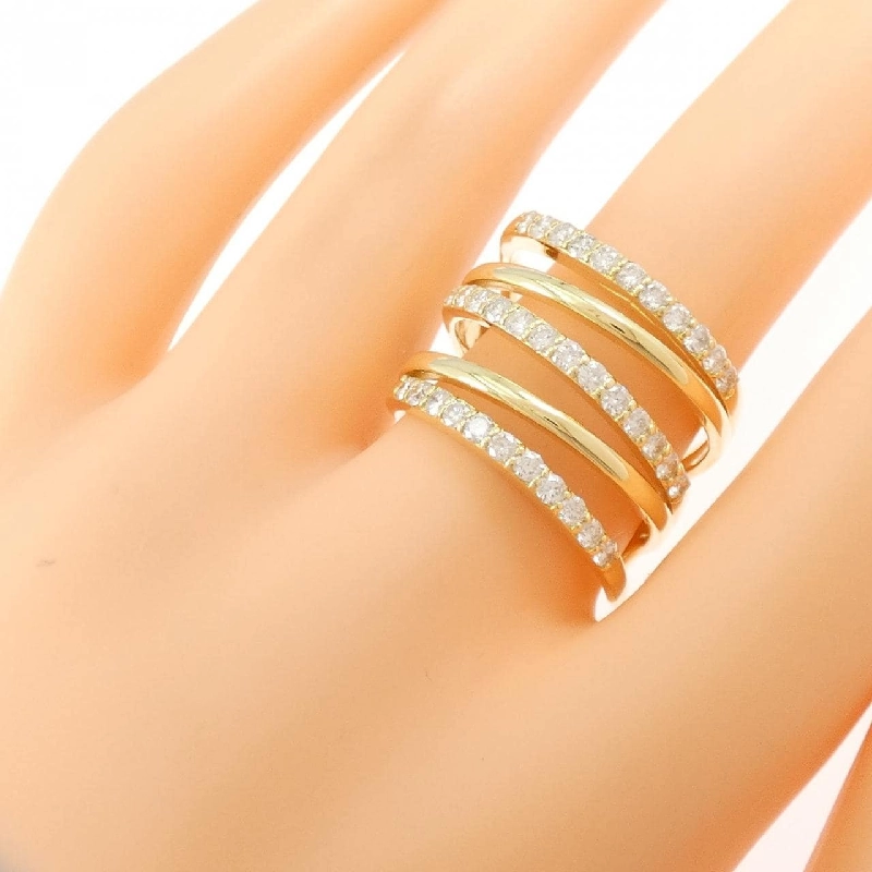 Nhẫn kim cương K18YG 1.00CT 666379