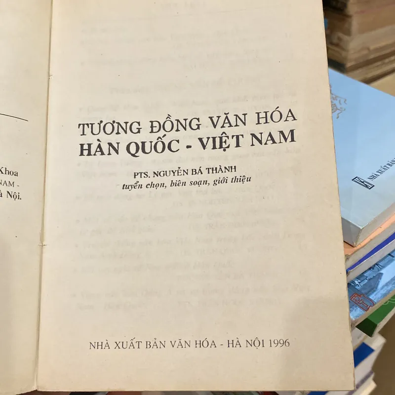 TƯƠNG ĐỒNG VĂN HÓA VIỆT NAM - HÀN QUỐC (XB 1996) 559411