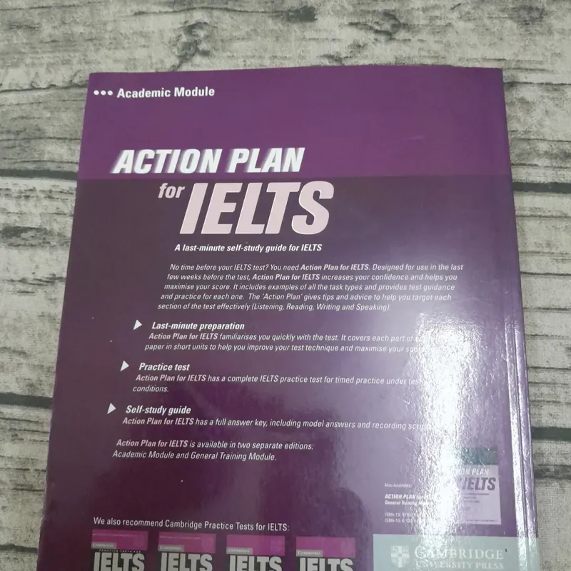 Luyện thi IELTS- Action Plan for IELTS . Cambri. books for Exam 717374