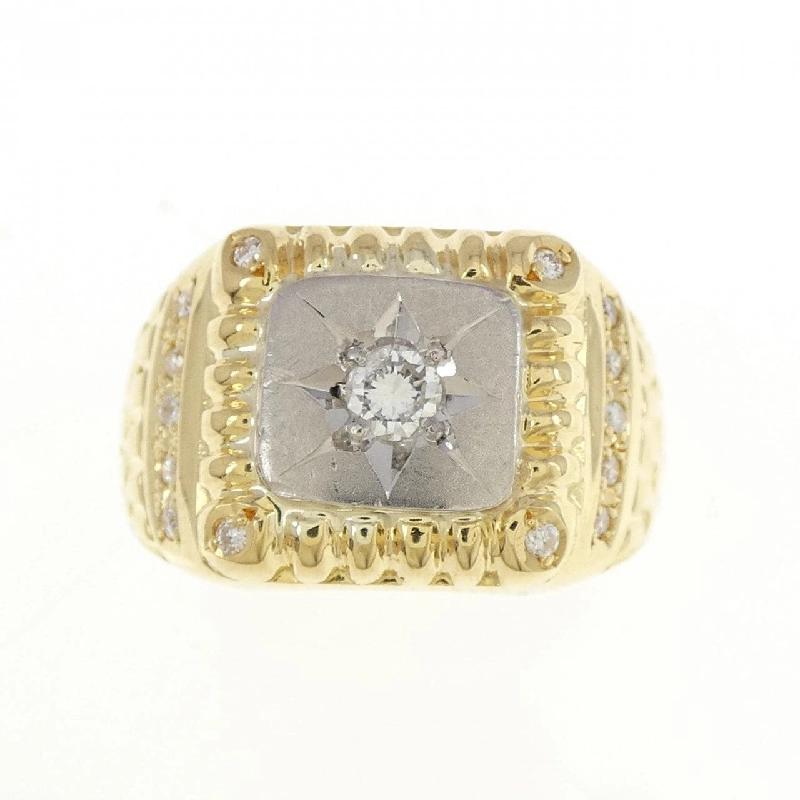 Nhẫn kim cương 0.24CT K18YG/PT900 666925