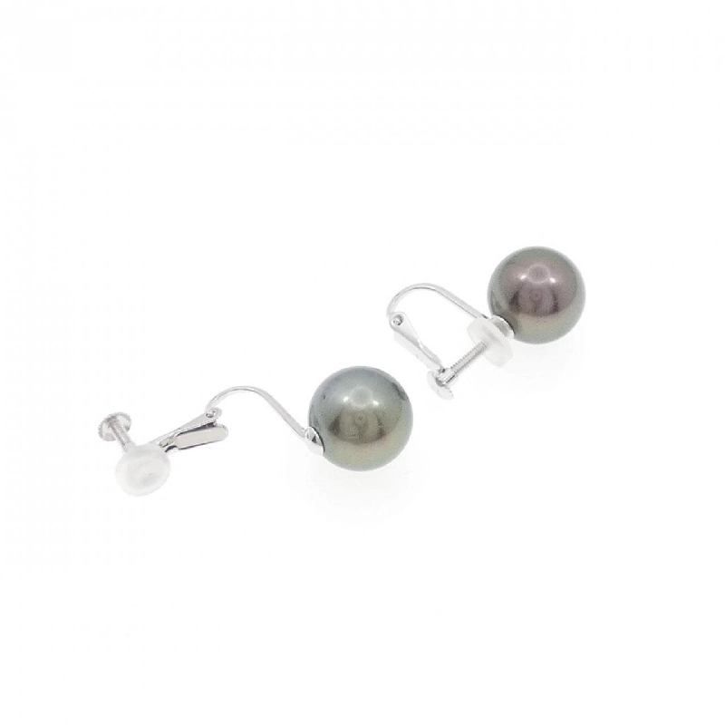 K14WG Bông tai ngọc trai đen 9.7mm - Hàng hiệu Chính hãng 878307