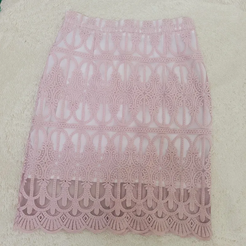 Váy chữ A màu hồng phấn 715470