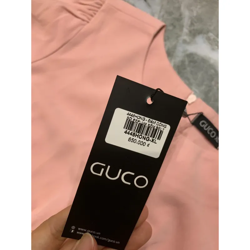 Đầm tiệc tiểu thư size XL hồng - GUCO 795852