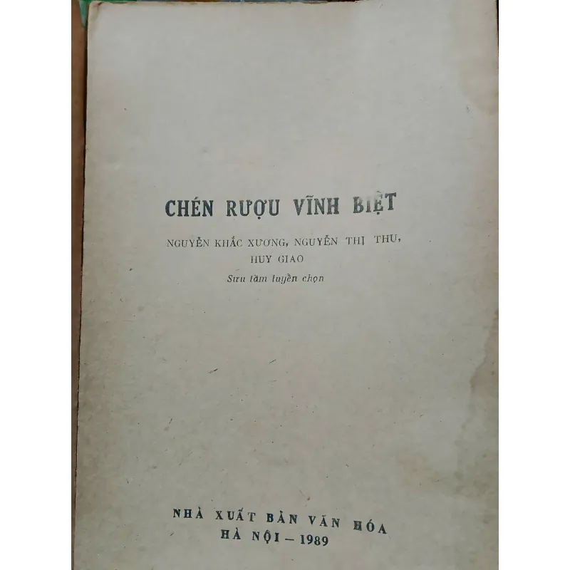 CHÉN RƯỢU VĨNH BIỆT TẢN ĐÀ - HUY GIAO SƯU TẦM TUYỂN CHỌN 763778