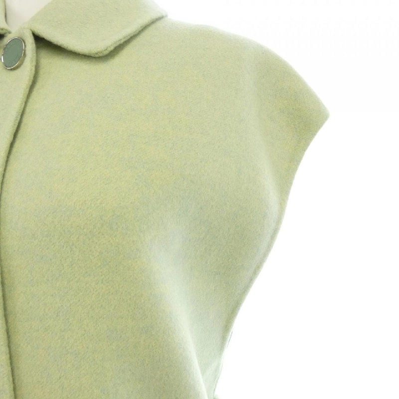 HERMES Áo khoác dài bằng da cừu Crude Cell - Hàng hiệu Authentic 821677