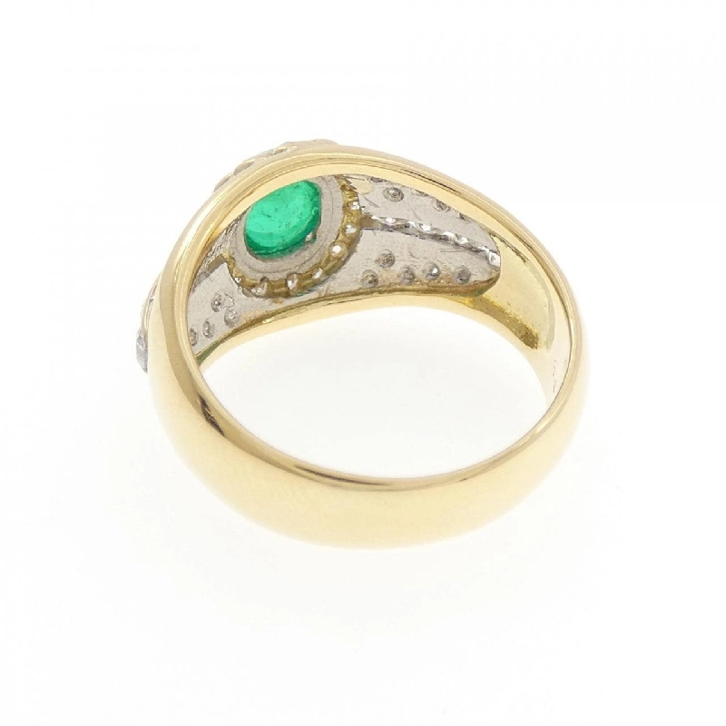 Nhẫn Emerald K18YG/PT 0.92CT - Hàng hiệu Chính hãng 854556