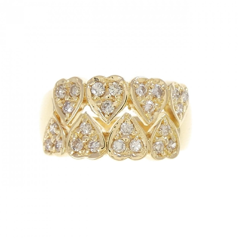 Nhẫn kim cương hình trái tim K18YG 0.41CT - Hàng hiệu Authentic 853407