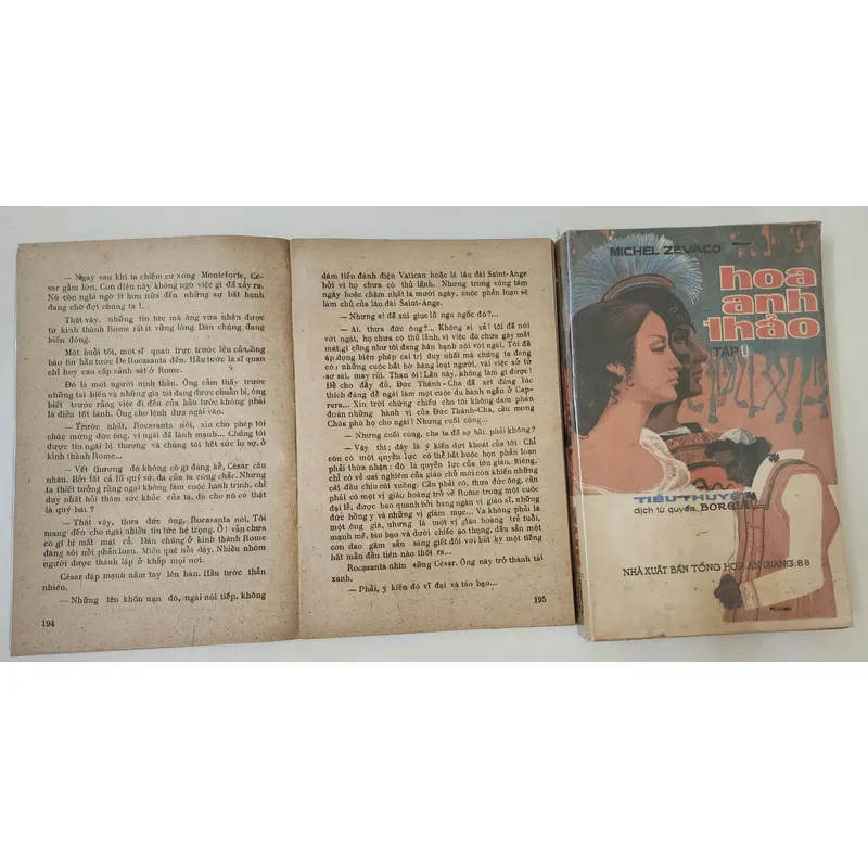Tác phẩm kinh điển Hoa Anh Thảo" (Borgia) của Michel Zévaco), trọn bộ 2 tập 703656