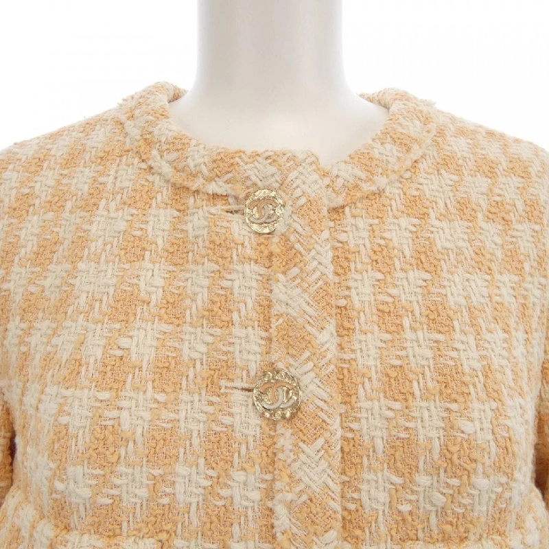 【Mã giảm giá】Áo khoác không cổ CHANEL 643400