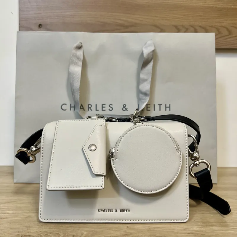 Túi xách nữ Charles & Keith Multi-Pouch Crossbody (Chính hãng + Túi giấy) 597164