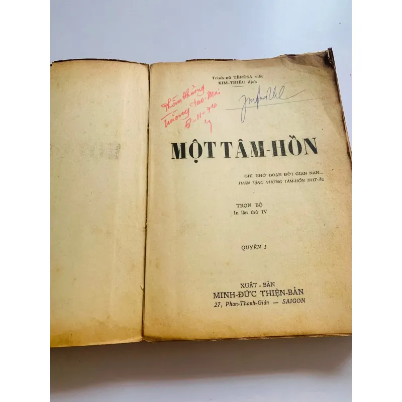 [SÁCH XƯA 1960] MỘT TÂM HỒN - THÁNH NỮ TÊ RÊ SA 752758