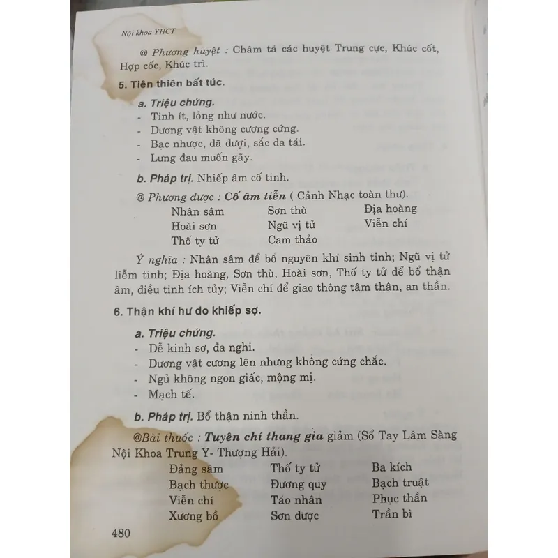 NỘI KHOA - Y HỌC CỔ TRUYỀN 736408