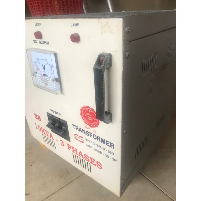 Máy biến áp 3 pha 10KVA transformer 380V-220V chính hãng 711444