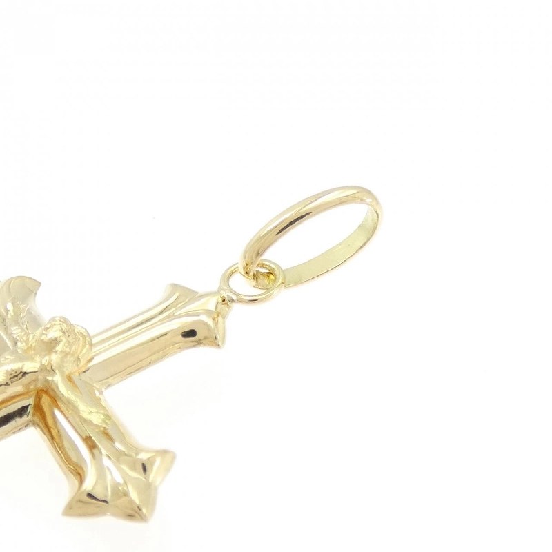 K18YG Mặt dây chuyền hình chữ thập - Hàng hiệu Chính hãng 865943