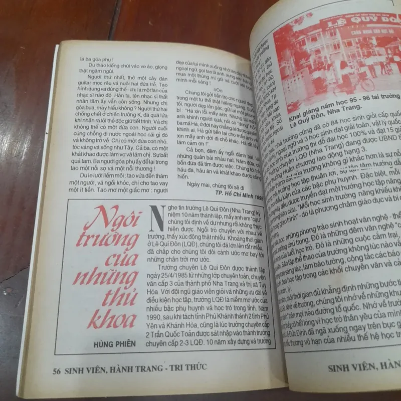 SINH VIÊN - HÀNH TRÌNH TRI THỨC số 01, tháng 10-1995 728511