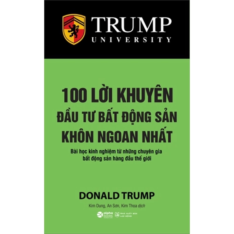 Trump - 100 Lời Khuyên Đầu Tư Bất Động Sản Khôn Ngoan Nhất 473212