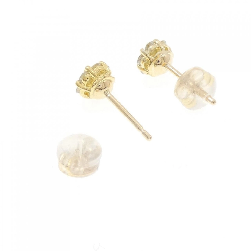 Bông tai kim cương hoa K18YG - Hàng hiệu Chính hãng 867503