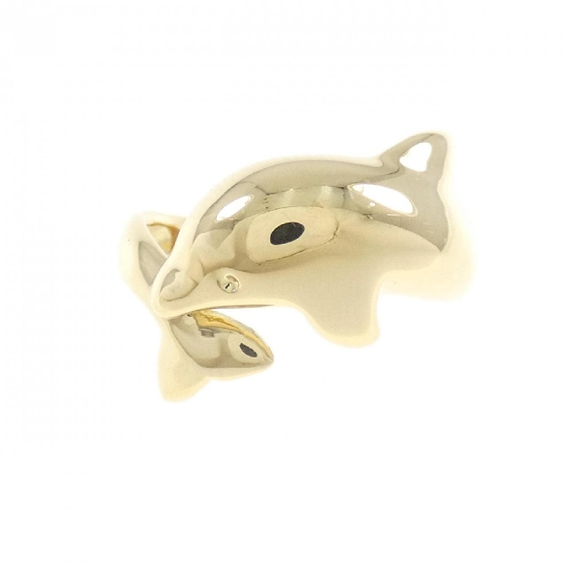 Nhẫn K18YG hình cá heo 672600
