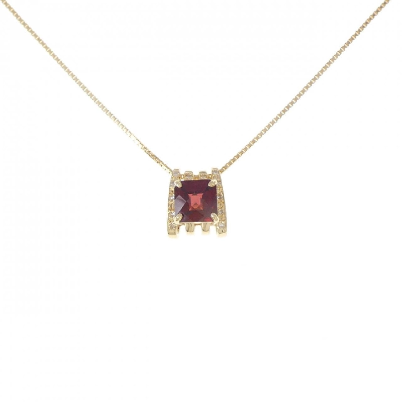 K18YG Garnet Necklace - Hàng hiệu Authentic 859235
