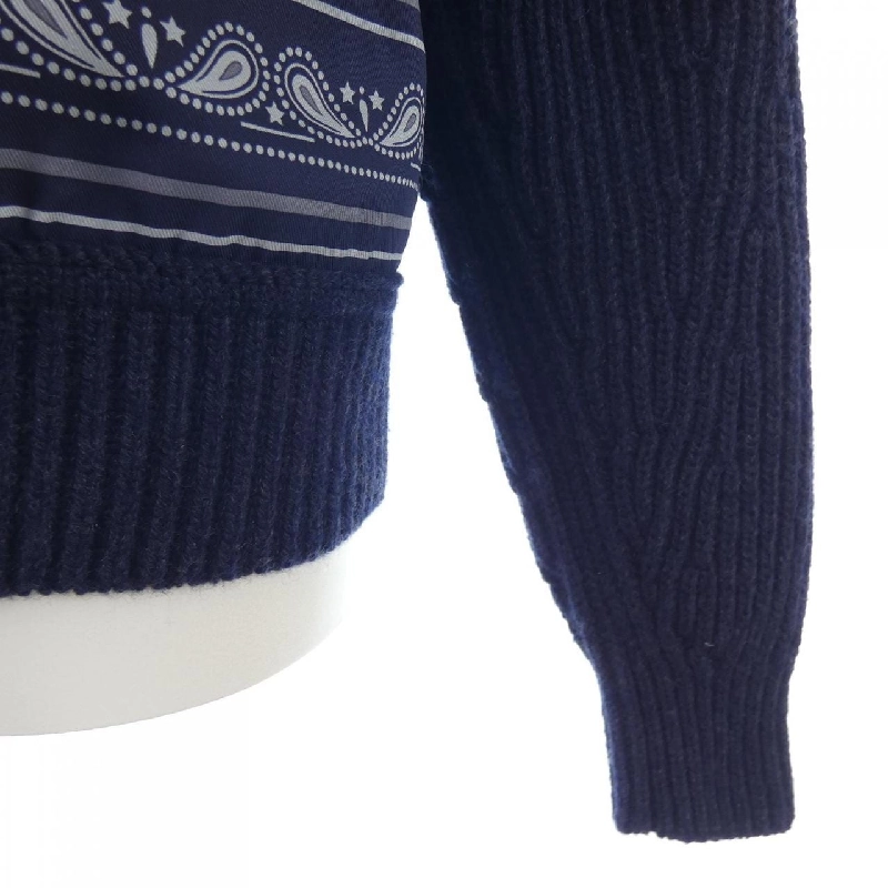 HERMES Elie Ribbons Decoration, Twill Reine *07-7754 Knit 627155