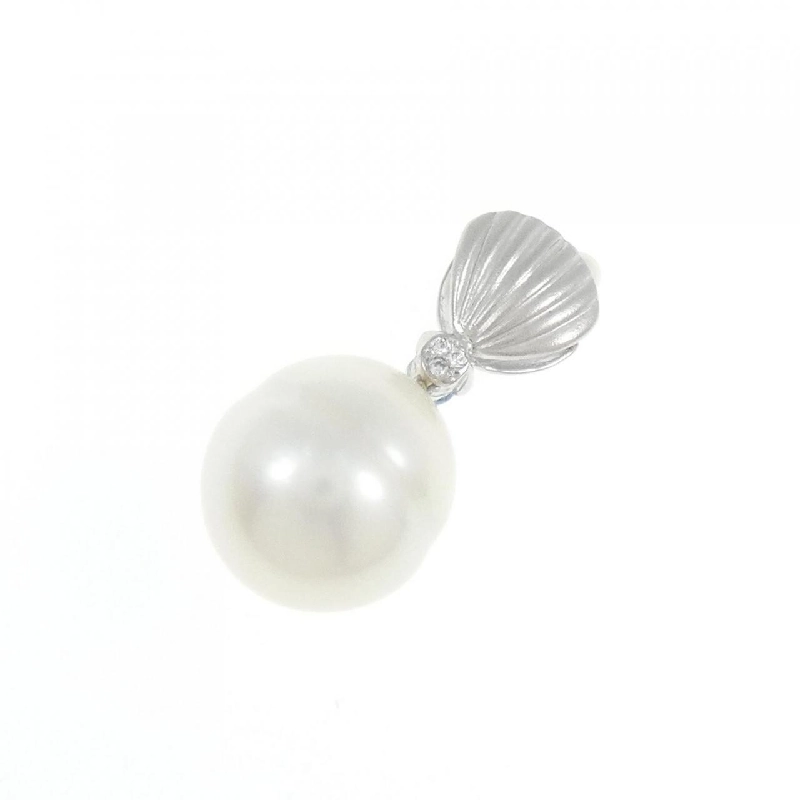 K18WG Vỏ Ngọc Trai Đá Màu Dây Chuyền - Hàng hiệu Chính hãng 867069