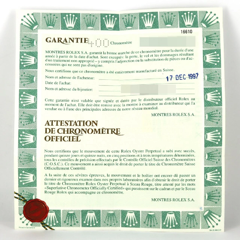 Đồng hồ Rolex Submariner Date 16610. SS tự động U - Hàng hiệu chính hãng 879355