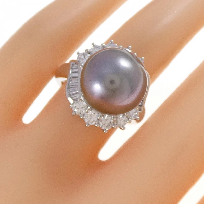 Nhẫn ngọc trai đen PT900 12.7mm - Hàng hiệu Chính hãng 853731