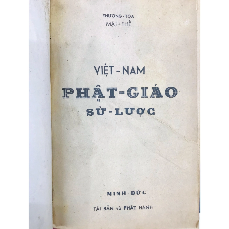 Việt Nam Phật Giáo Sử Lược -  Mật Thể 131335