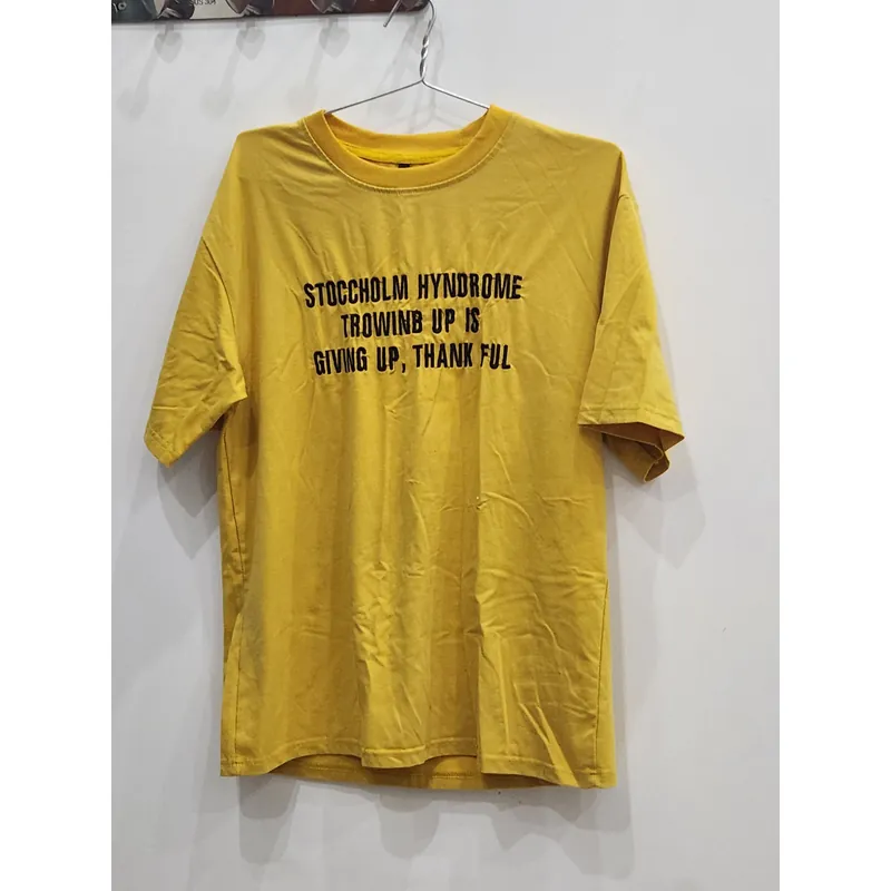 Áo thun cotton vàng 559803