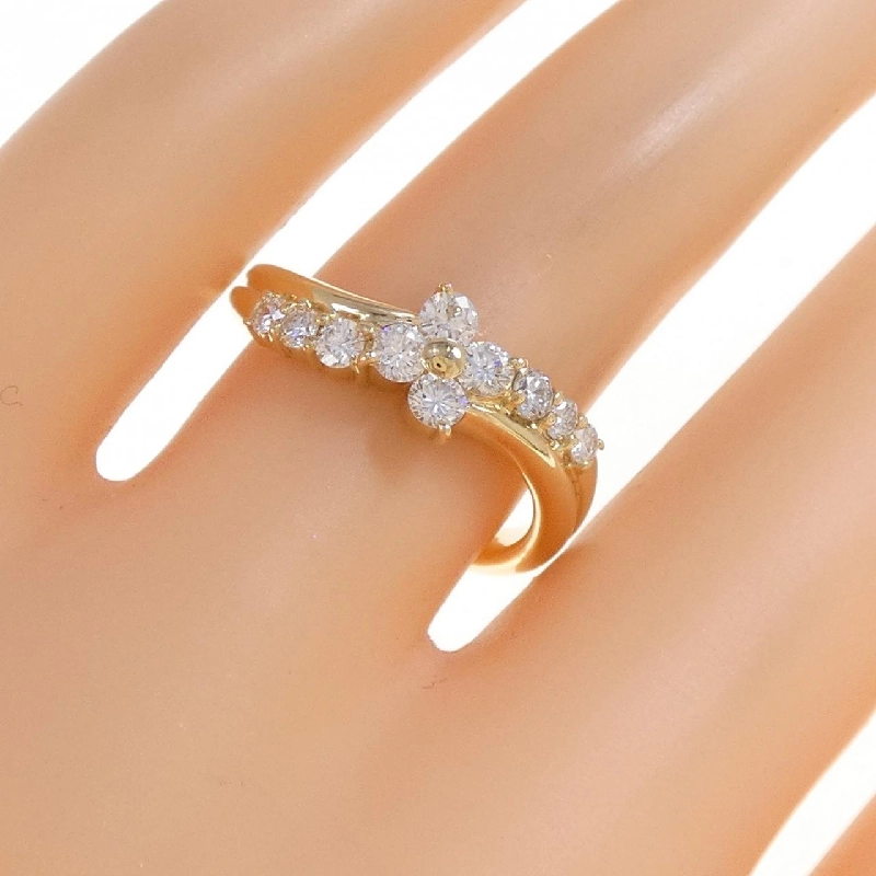 Nhẫn kim cương hoa K18YG 0.50CT 668307