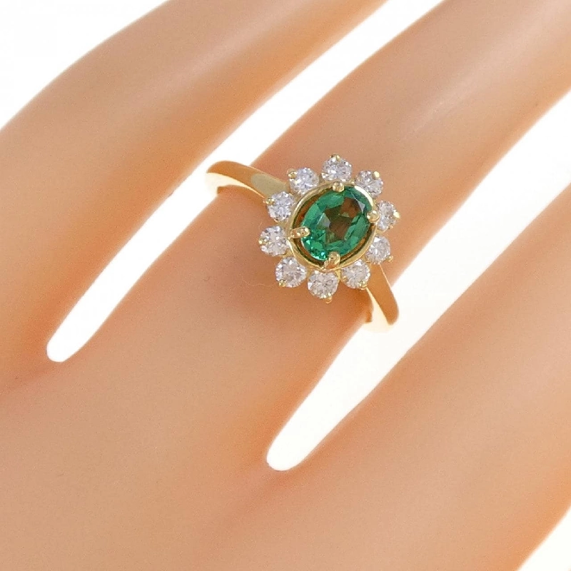 Nhẫn Emerald 750YG 0.42CT 667687