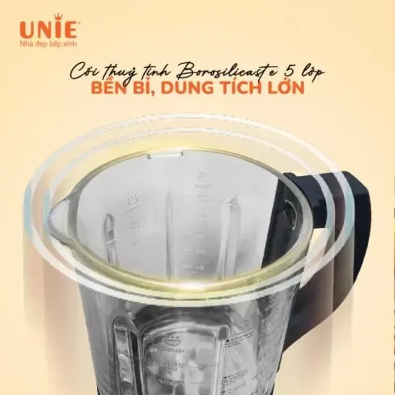 Máy làm sữa hạt UNIE VX dung tích 1.75L, 14 chức năng nấu, chống trào tối đa 796622