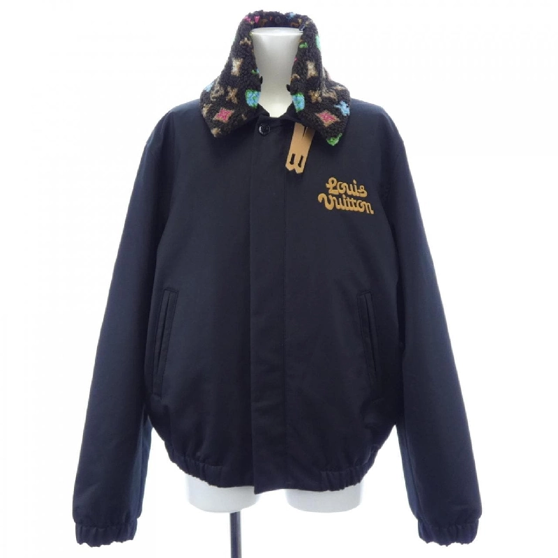 Áo khoác cotton phi công Louis Vuitton với cổ lông monogram HRB01WJNI - Hàng hiệu Authentic 892218