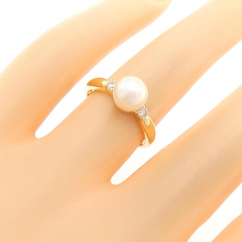 Nhẫn ngọc trai Akoya K18YG 6.6mm 668692