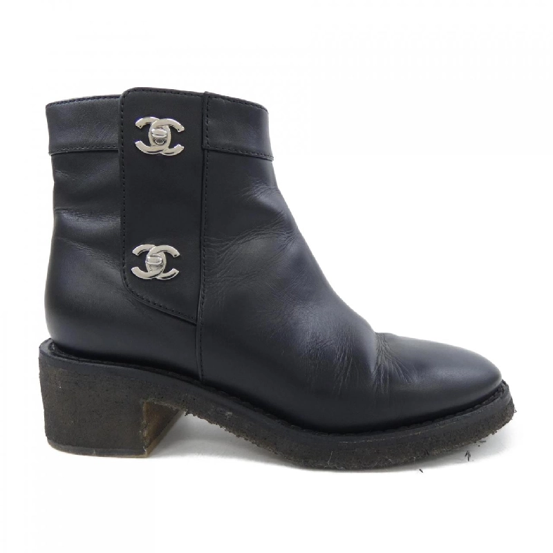 Chanel CHANEL Turn Lock G31204X47535 Boots - Hàng hiệu Authentic 828273