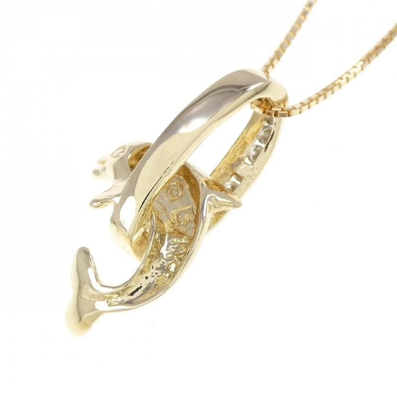 Dây chuyền kim cương 14KYG/K18YG - Hàng hiệu Authentic 865249