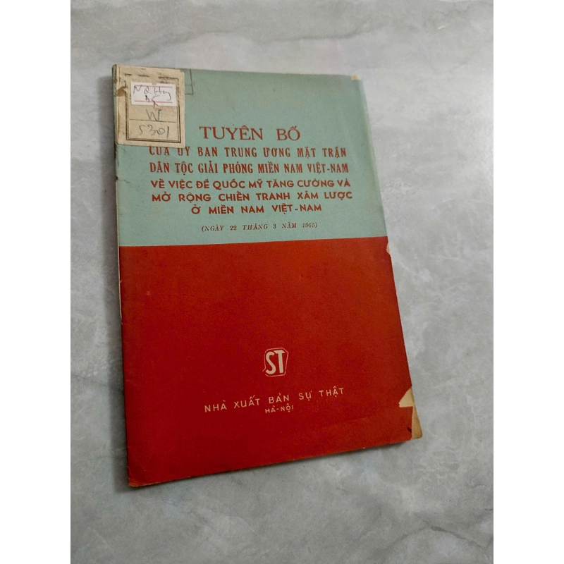 Tuyên bố của MTDTGP Miền Nam Việt Nam về việc Đế quốc Mỹ tăng cường xâm lược Miền Nam 538376