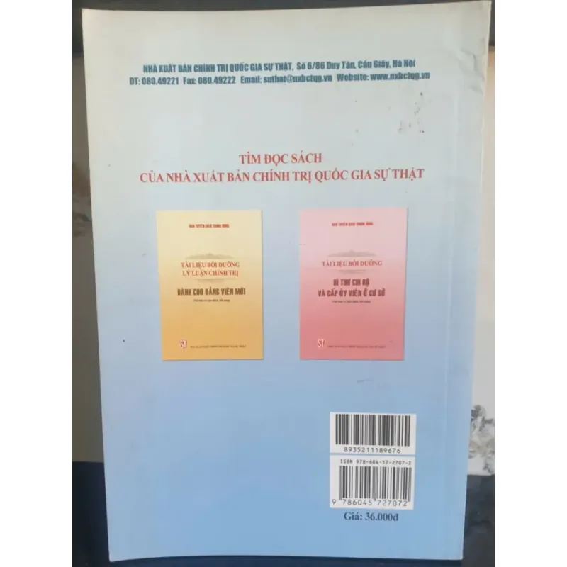 Tài liệu bồi dưỡng lý luận chính trị dành cho học viên lớp đối tượng kết nạp Đảng 757859