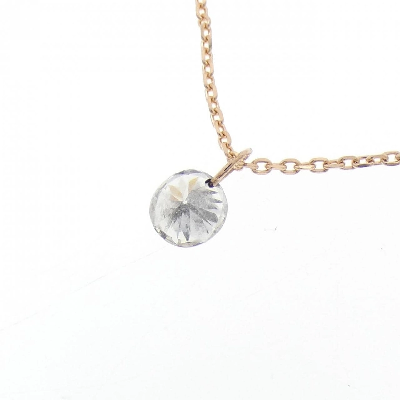 K18PG Solitaire Dây chuyền kim cương 0.346CT - Hàng hiệu Chính hãng 857191