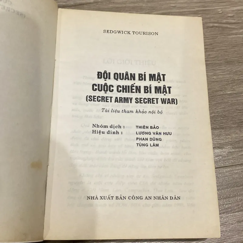 ĐỘI QUÂN BÍ MẬT, CUỘC CHIẾN BÍ MẬT (SECRET ARMY SECRET WAR) 994103