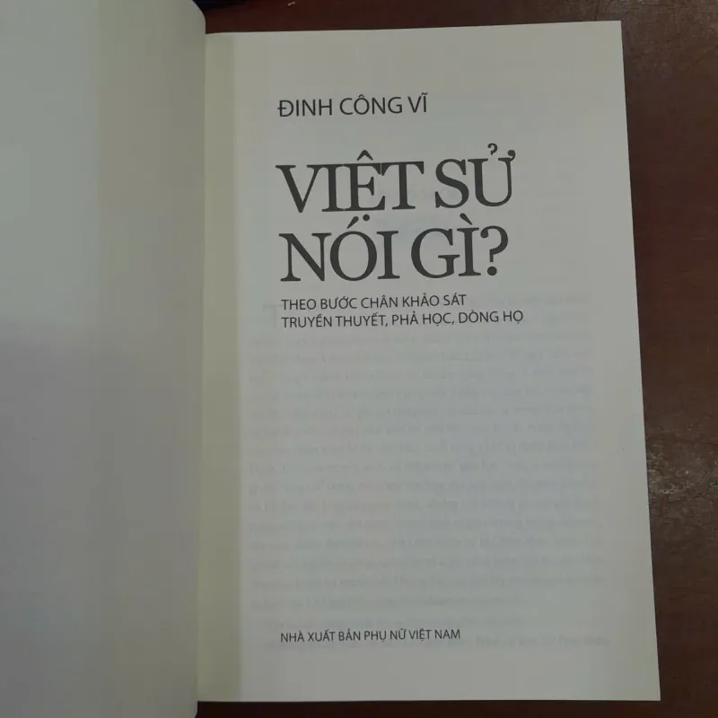 VIỆT SỬ NÓI GÌ?  - ĐINH CÔNG VĨ 558689