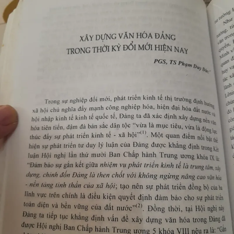 Văn hóa Hồ Chí Minh và việc xây dựng Văn hóa Đảng hiện nay. Tiến sỹ Phan Công Khanh 695473