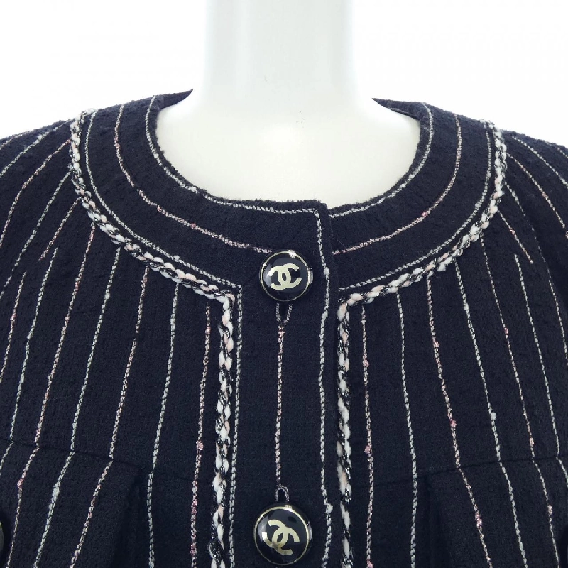 Jacket không cổ CHANEL P74419V65934 23P 632601